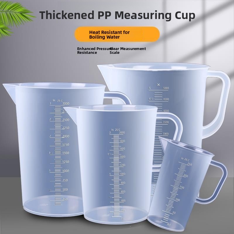 Kitchen Baking Scale - 6L Plastik Yağ Ölçüm Kabı Şeffaf