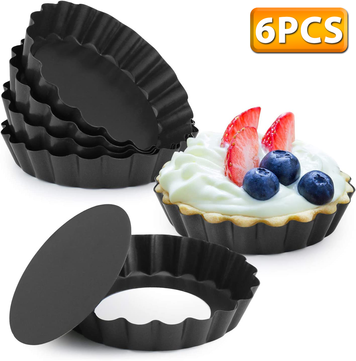 Muffin Tin Nonstick - 6 Adet Mini Tart Tavaları 4