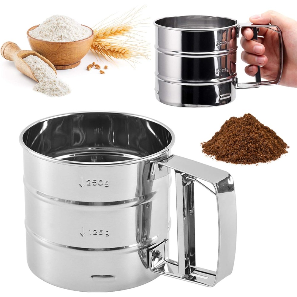 Baking Powder Kitchen - Un Eleği, Kahve Tozu Elek Kabı,