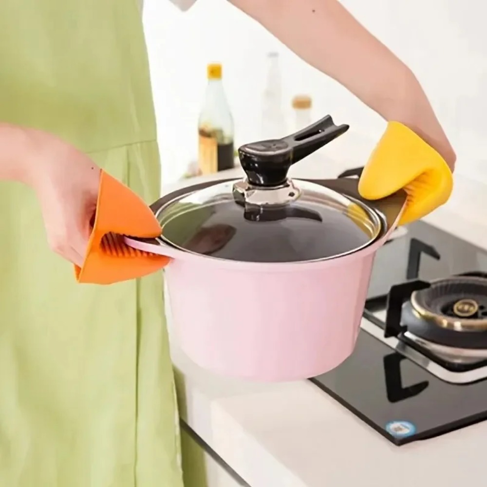 Kitchen Baking Gloves - 4/2 adet ekstra kalın silikon fırın