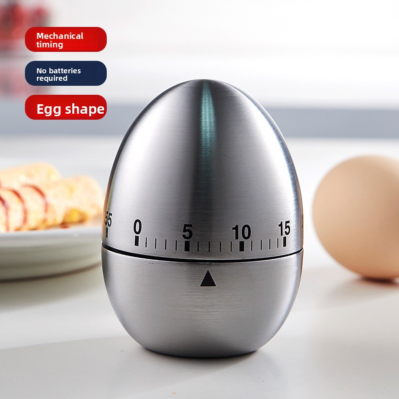 Baking Kitchen Hourly - Yaratıcı Yumurta Şekilli Mekanik Zamanlayıcı 60