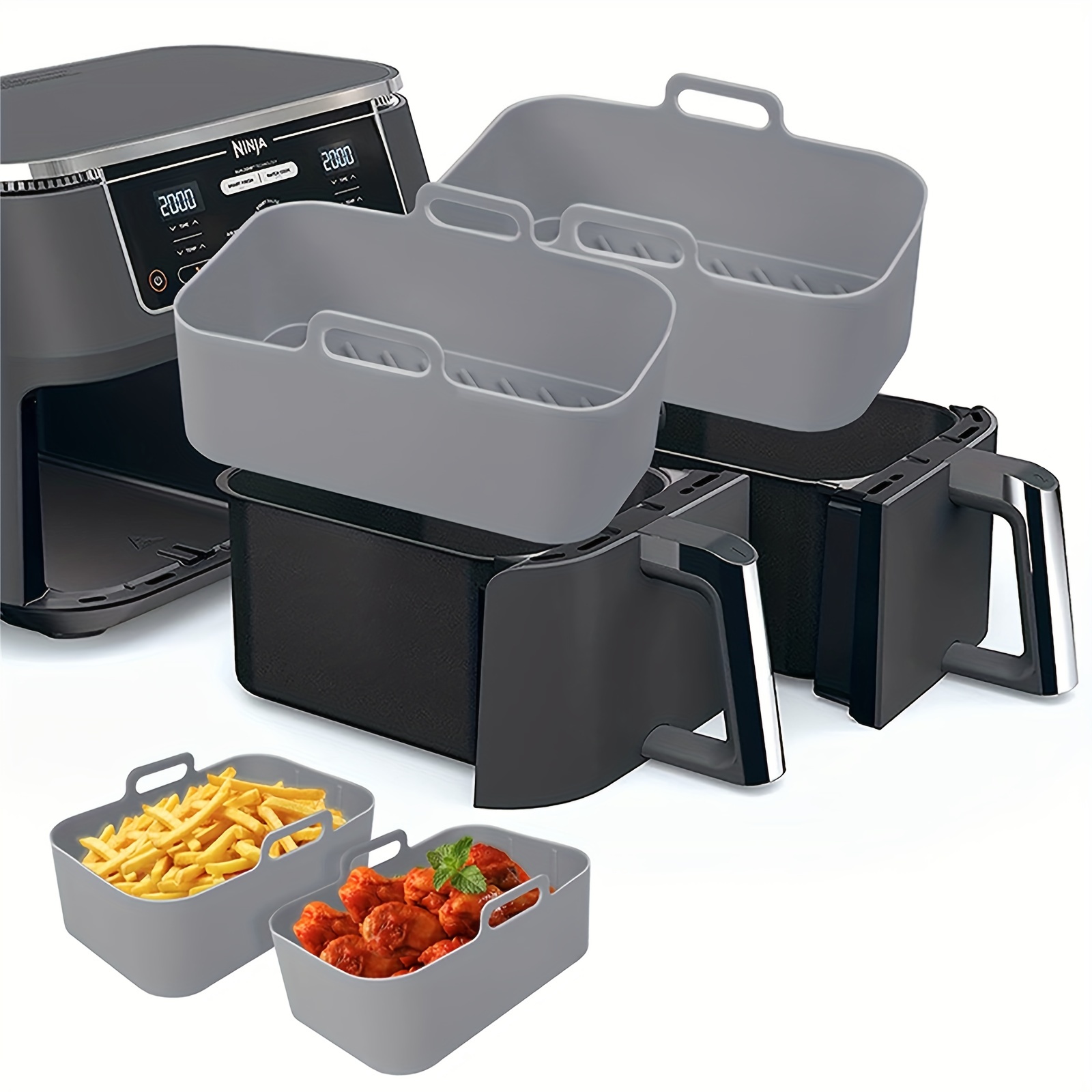 Kitchen Baking Trays - 1/2 adet hava fritöz silikon tepsi