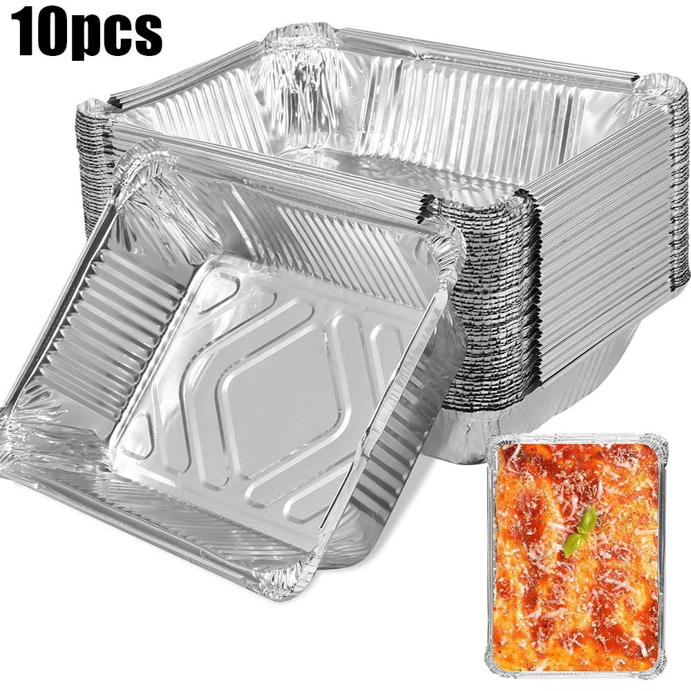 Kitchen Baking Pan Storage - 10 adet tek kullanımlık alüminyum folyo
