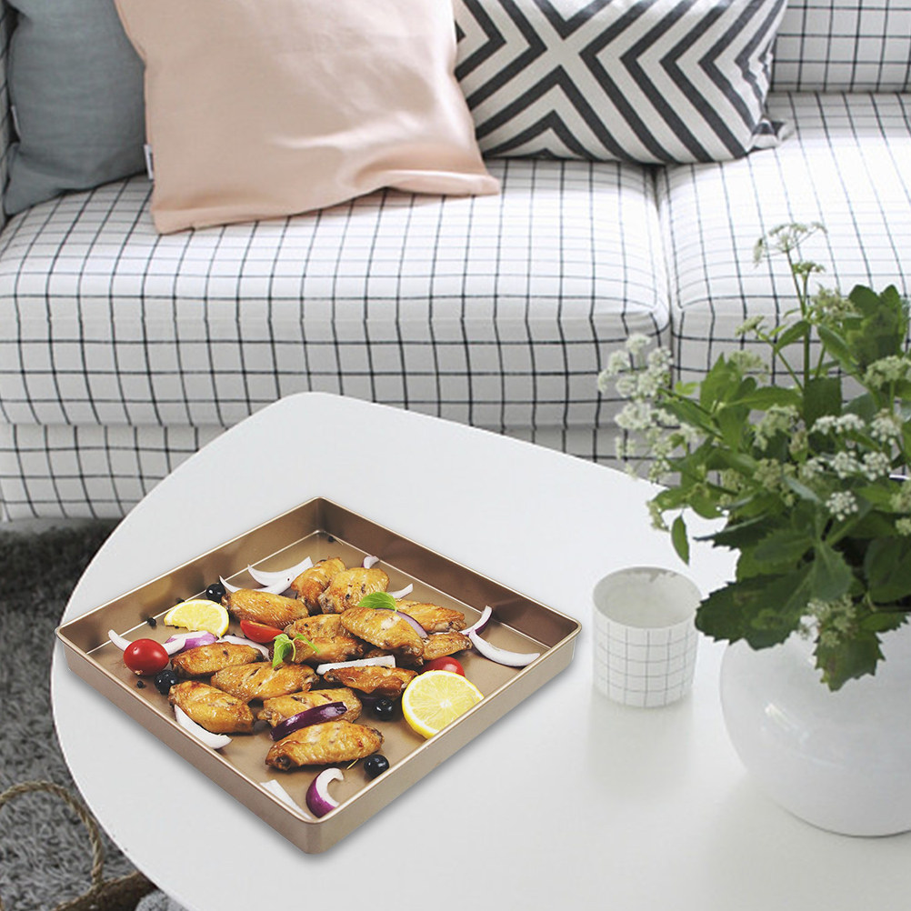 Kitchen Baking Trays - Kare Pizza Pişirme Tavası Yapışmaz Yüksek