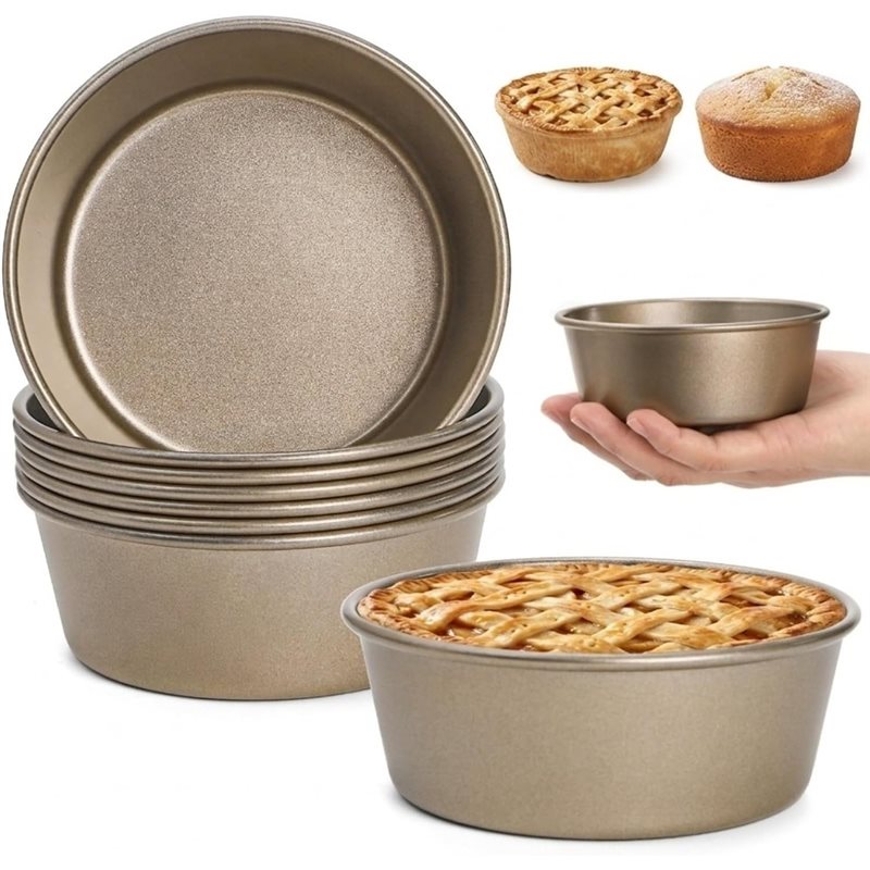Muffin Tin Nonstick - ABLN-Mini Turta Kalıpları 8'li Paket, 4