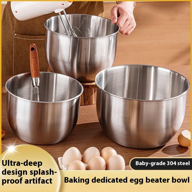 Kitchen Baking Bowls - 1 adet paslanmaz çelik karıştırma kabı