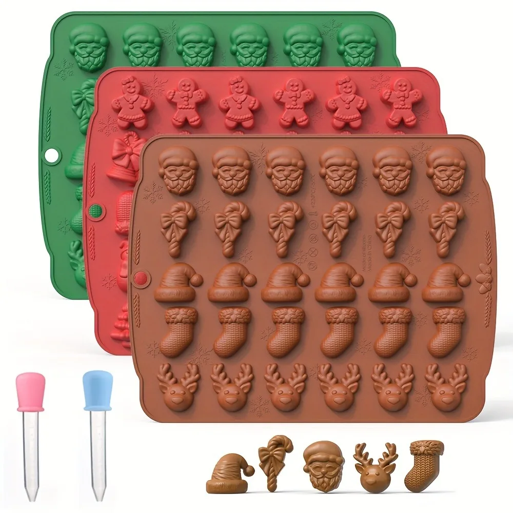 Kitchen Baking Gloves - Noel Silikon Çikolata Kalıp Zencefilli Kurabiye