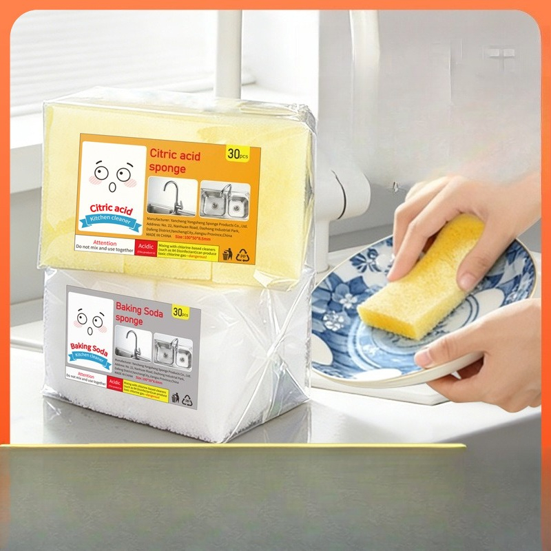 Kitchen Baking Soda - Bulaşık Süngeri Ovma Mendilleri Çok Amaçlı