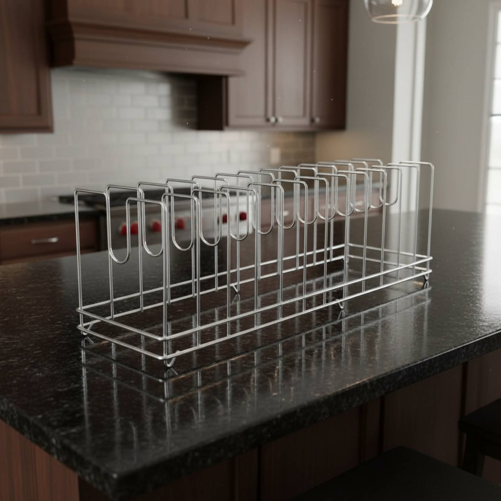 Kitchen Baking Pan Storage - Pizza Tavası Rafı Yer Tasarruflu Pişirme