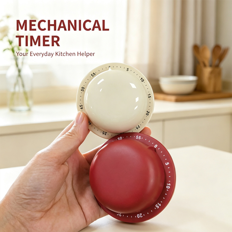 Baking Kitchen Hourly - Mekanik Mutfak Zamanlayıcısı, Alarmlı Geri Sayım