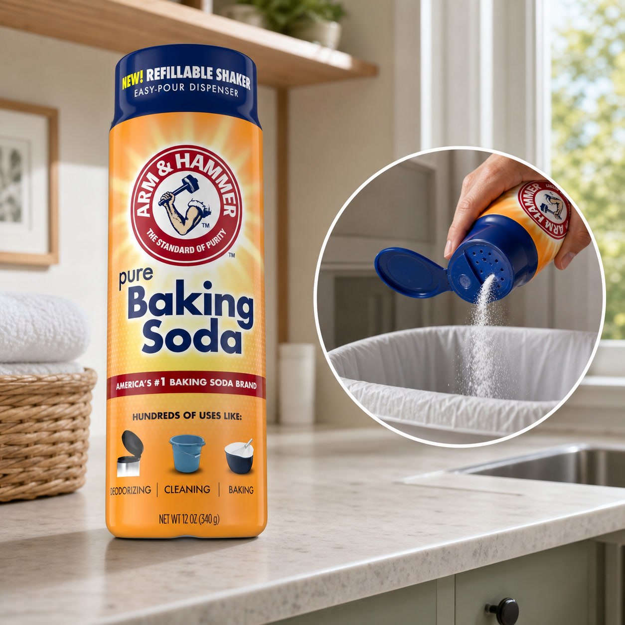 Kitchen Baking Soda - 2 adet Karbonat Koku Giderici, Güç