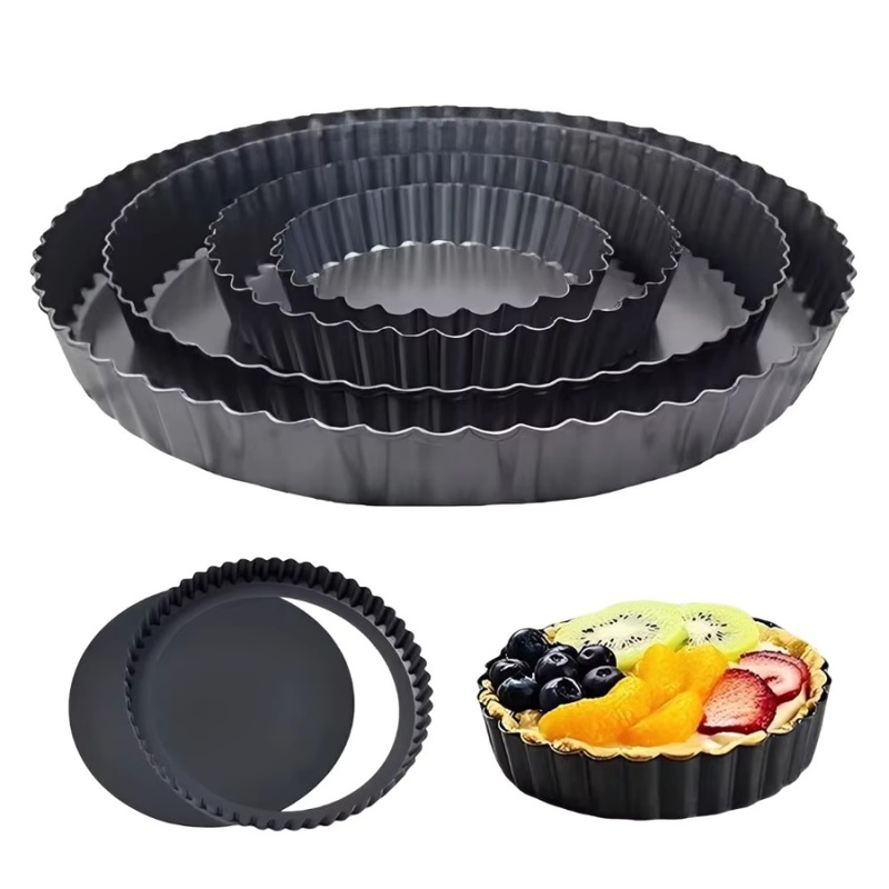 Kitchen Baking Trays - 1 adet çıkarılabilir alt yuvalı tart