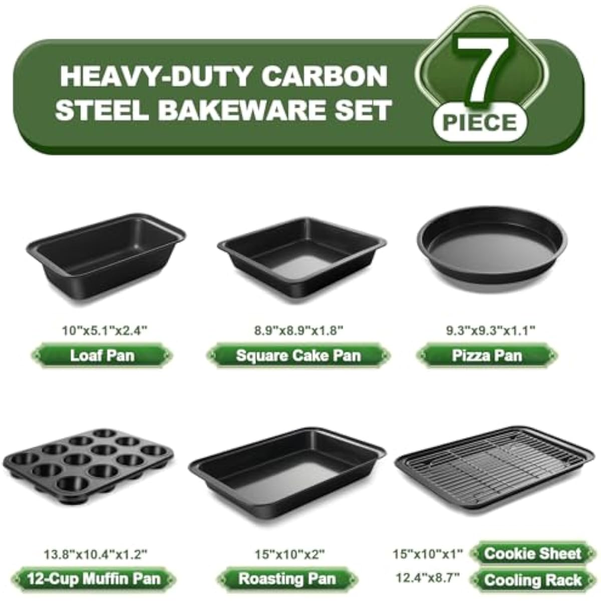 7 Parçalı Profesyonel Karbon Ç - Muffin Tin Nonstick incelemesi ve fiyatı