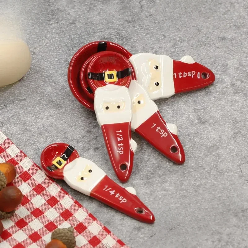 4 adet Noel Ölçüm Kaşık Seti,  - Kitchen Baking Bowls incelemesi ve fiyatı