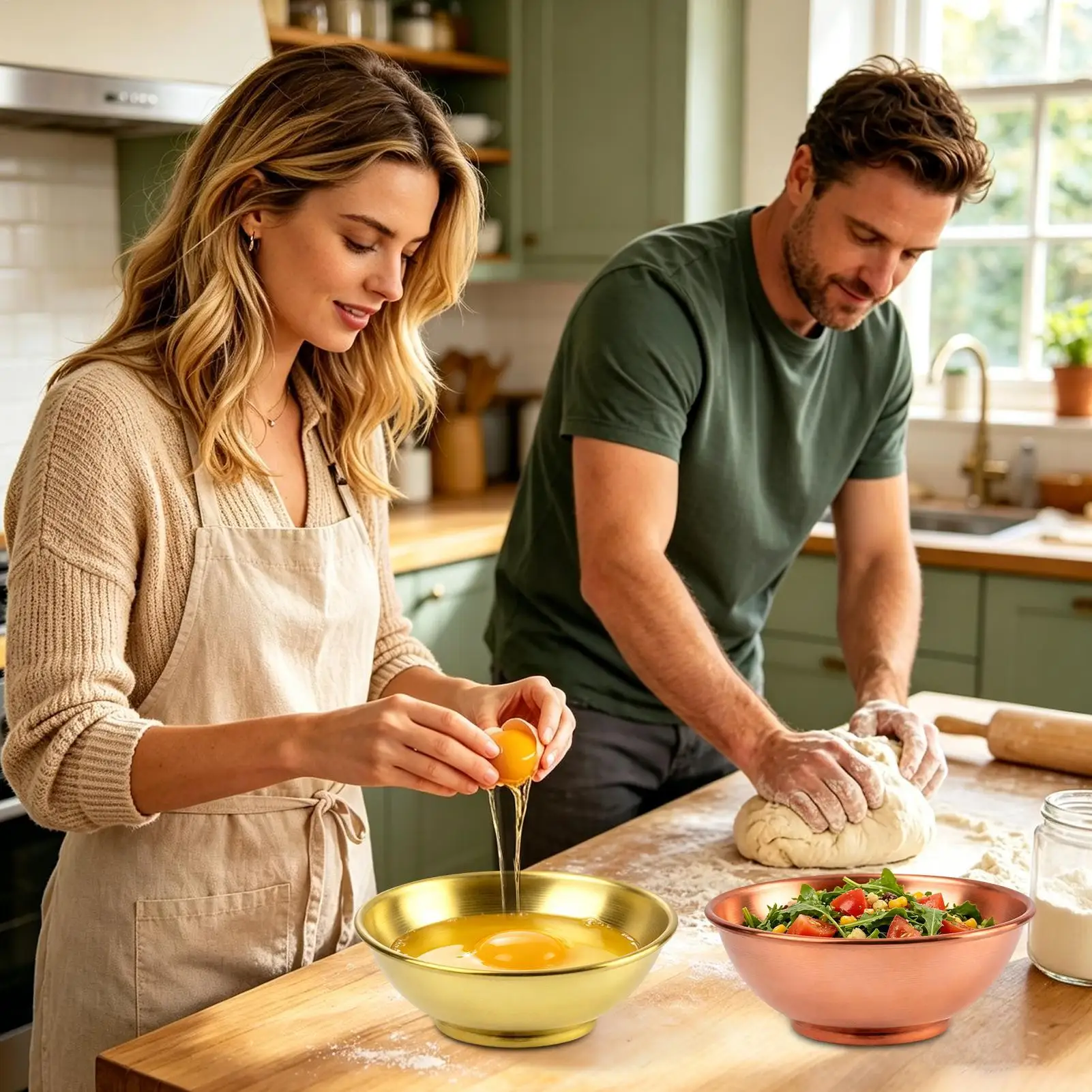 Büyük Bakır Kase, Salata, Evde - Kitchen Baking Bowls incelemesi ve fiyatı