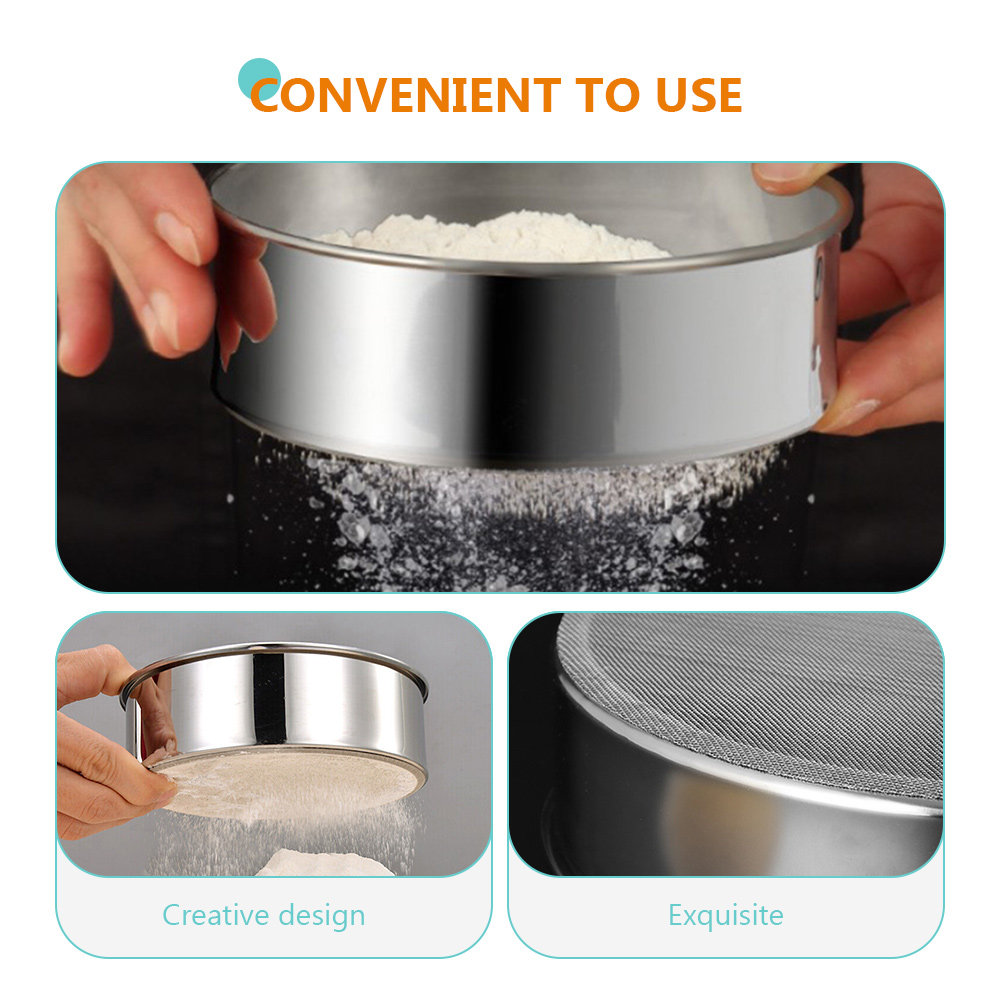 3 adet paslanmaz çelik un eleğ - Baking Powder Kitchen incelemesi ve fiyatı