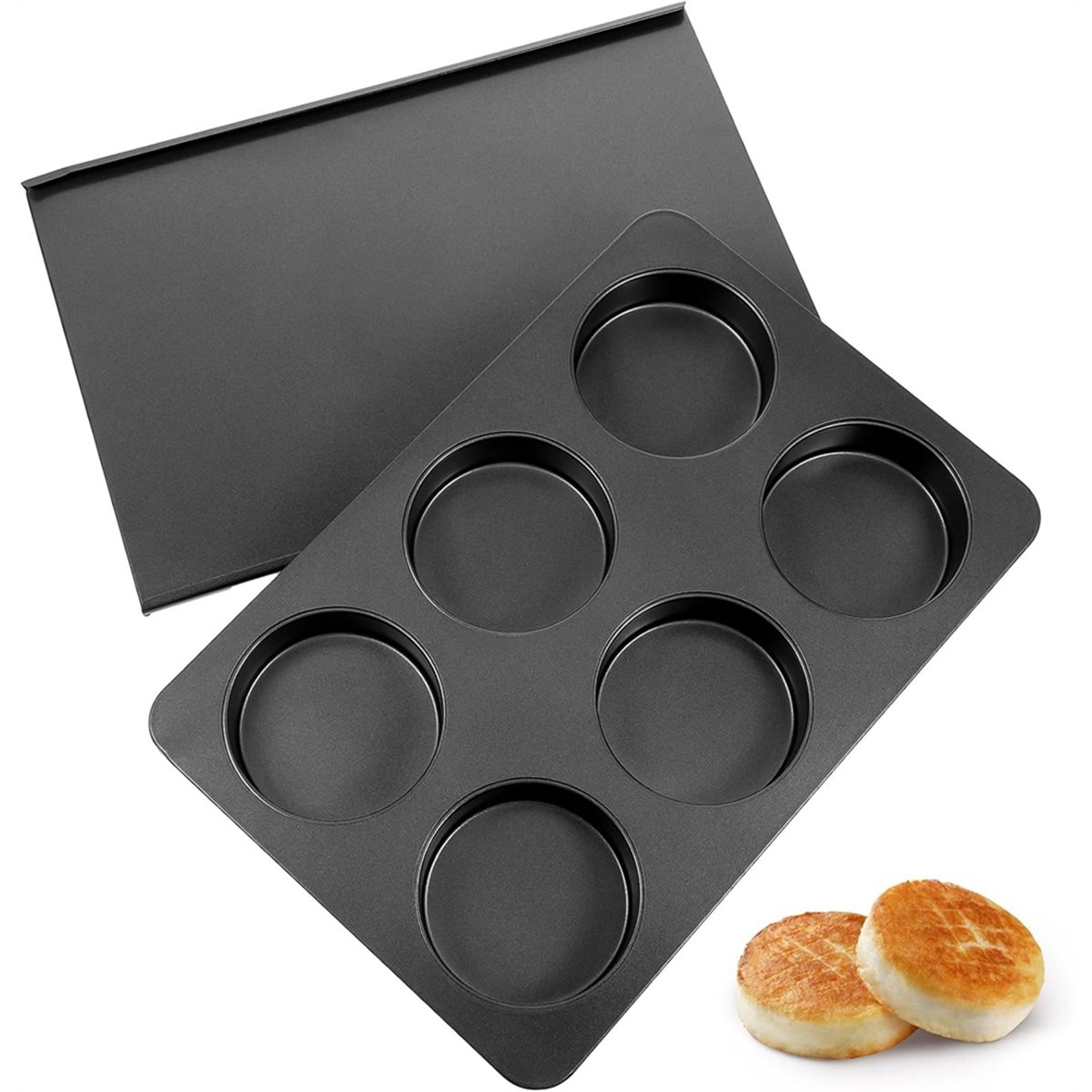 A67T YENİ 6 Bölmeli Düz Kenarl - Muffin Tin Nonstick incelemesi ve fiyatı