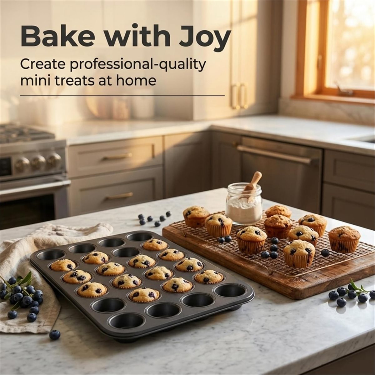 Mini Muffin Kalıbı, Pişirme İç - Muffin Tin Nonstick incelemesi ve fiyatı