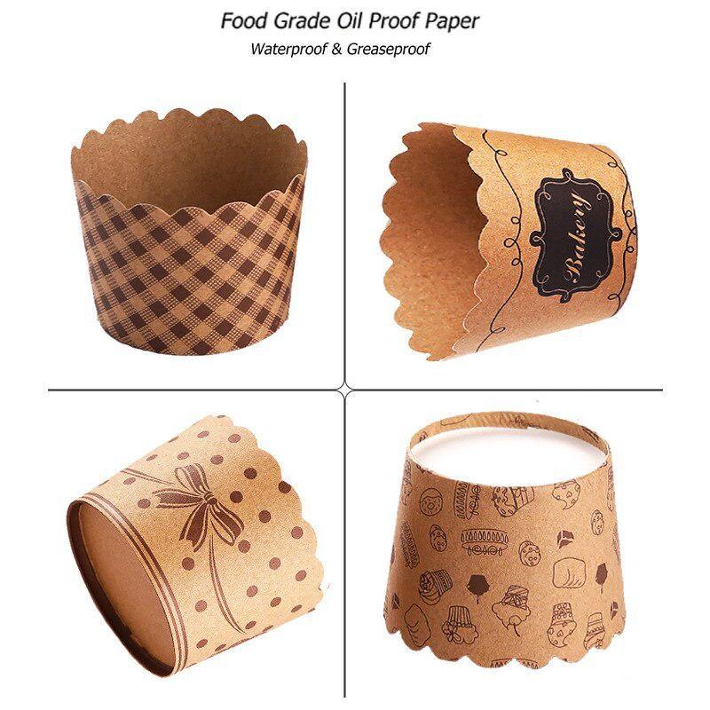50 adet/paket Cupcake kağıt ba - Kitchen Paper For Baking incelemesi ve fiyatı