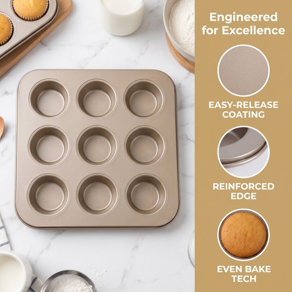 Karbon Çelik Mini Muffin Tavas - Muffin Tin Nonstick incelemesi ve fiyatı