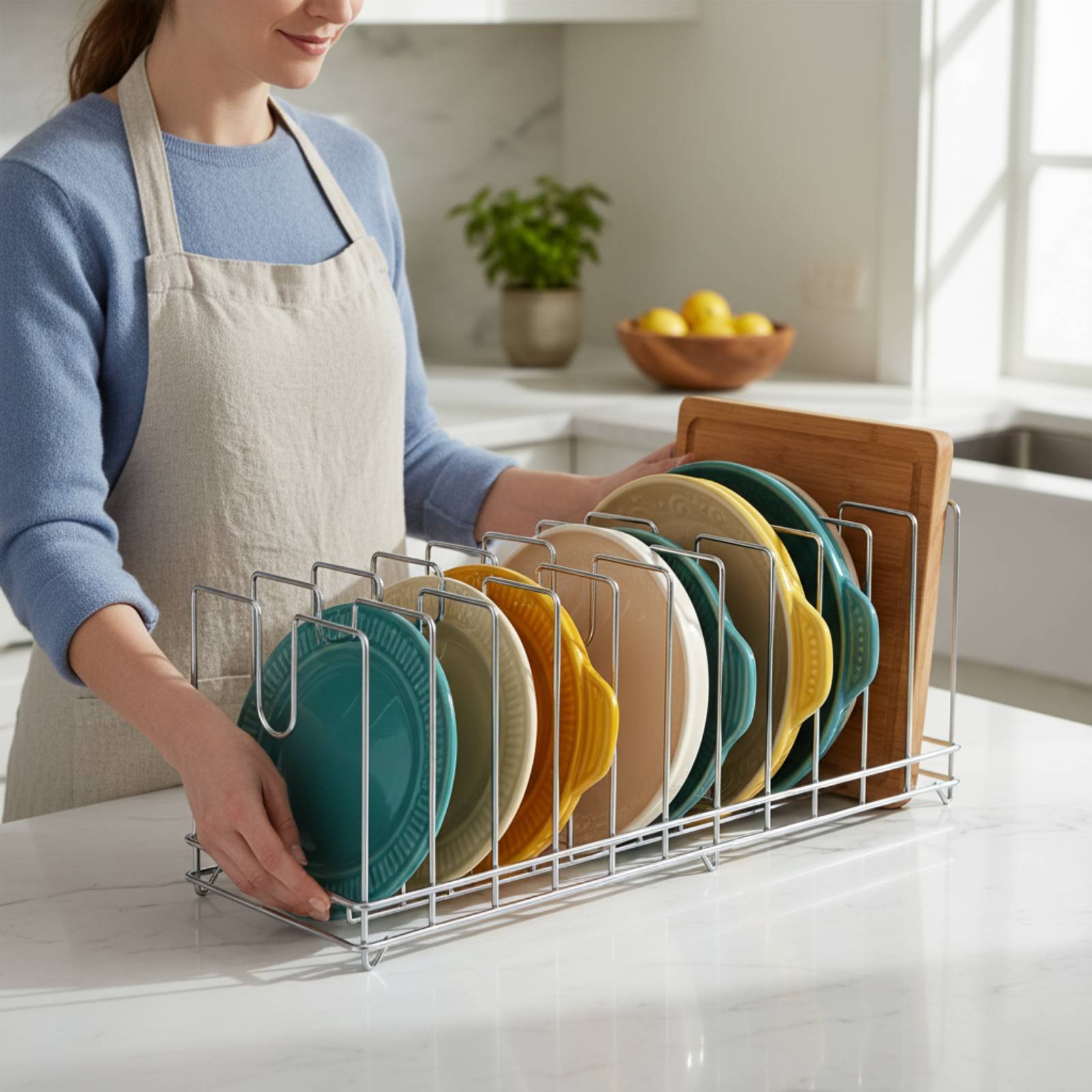 Pizza Tavası Rafı Yer Tasarruf - Kitchen Baking Pan Storage incelemesi ve fiyatı