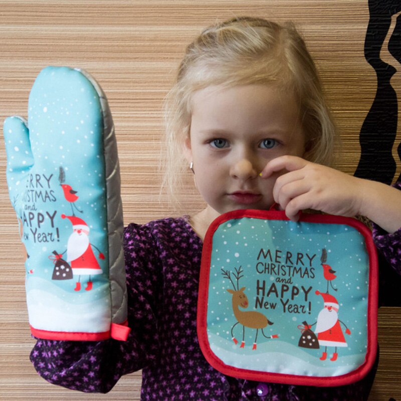 2 adet/takım Noel Fırın Eldive - Kitchen Baking Gloves incelemesi ve fiyatı