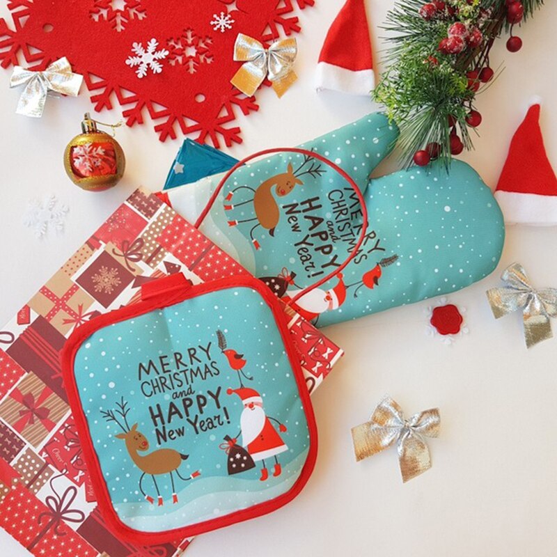2 adet/takım Noel Fırın Eldive - Kitchen Baking Gloves incelemesi ve fiyatı