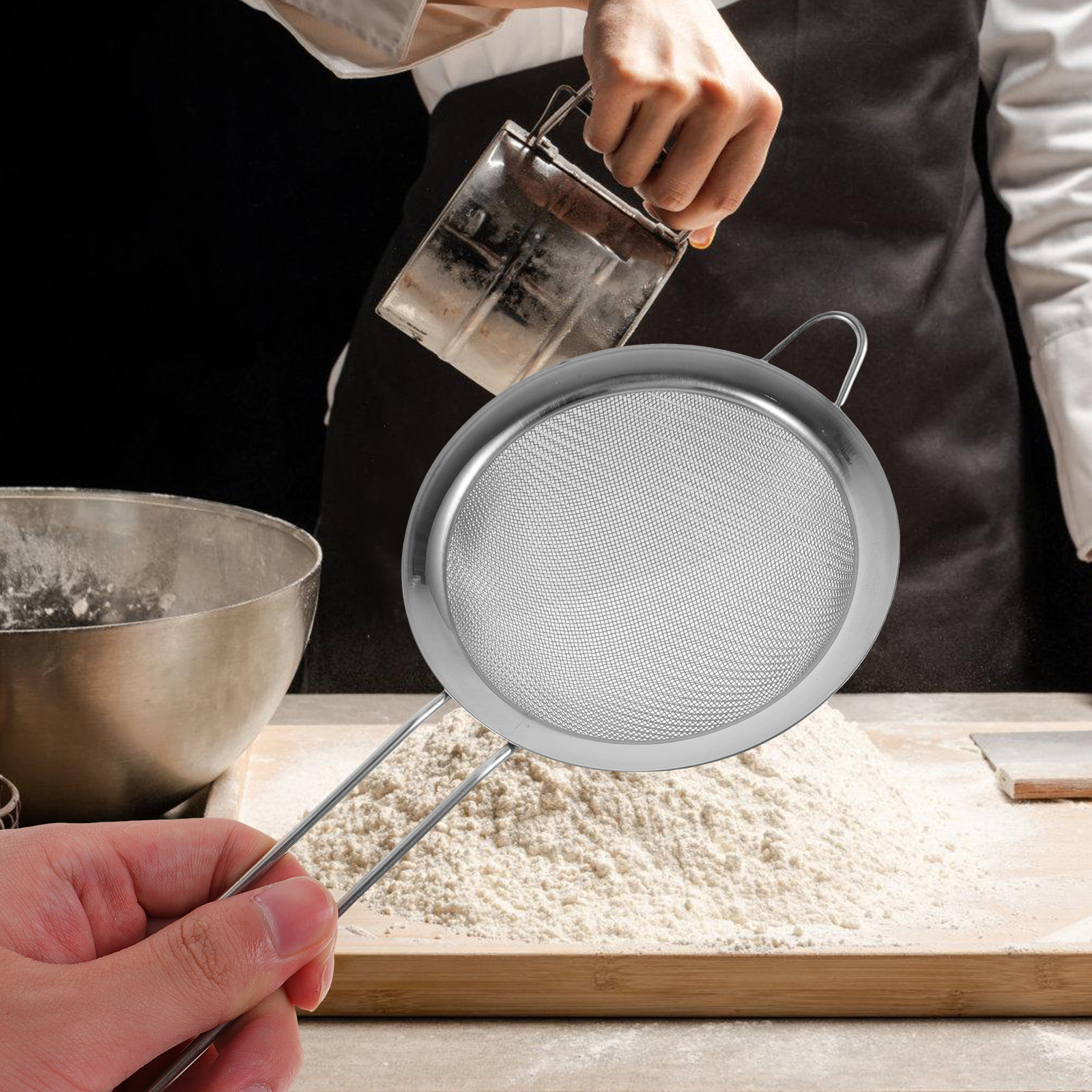 Paslanmaz Çelik İnce Gözenekli - Baking Powder Kitchen incelemesi ve fiyatı