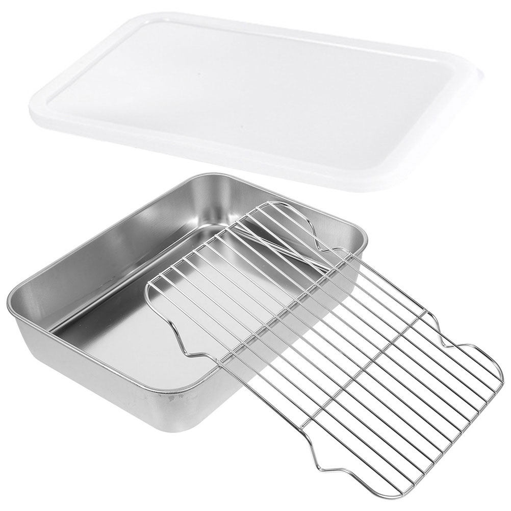1 Set Paslanmaz Çelik Mutfak H - Kitchen Baking Pan Storage incelemesi ve fiyatı