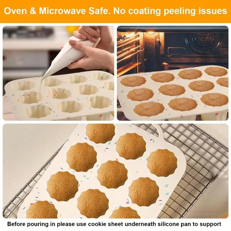 12 Bölmeli Yapışmaz Kek Kalıbı - Muffin Tin Nonstick incelemesi ve fiyatı